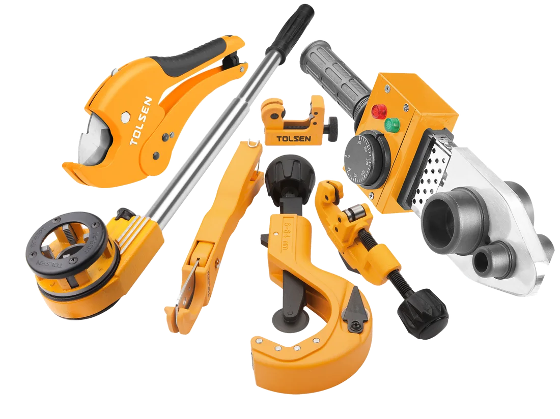Tolsen pipe cutters, wrenches and pipe welder