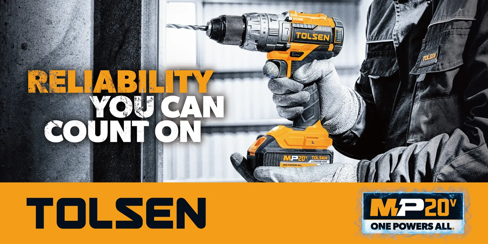 Tolsen 20V cordless drill: Reliability you can count on