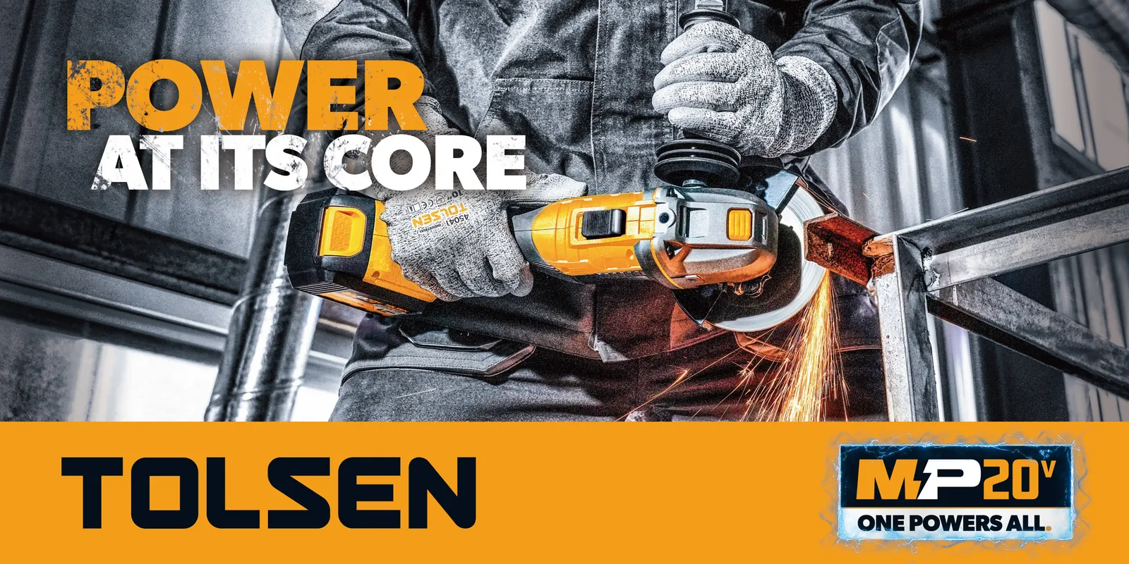 Tolsen 20V angle grinder: Power at its core